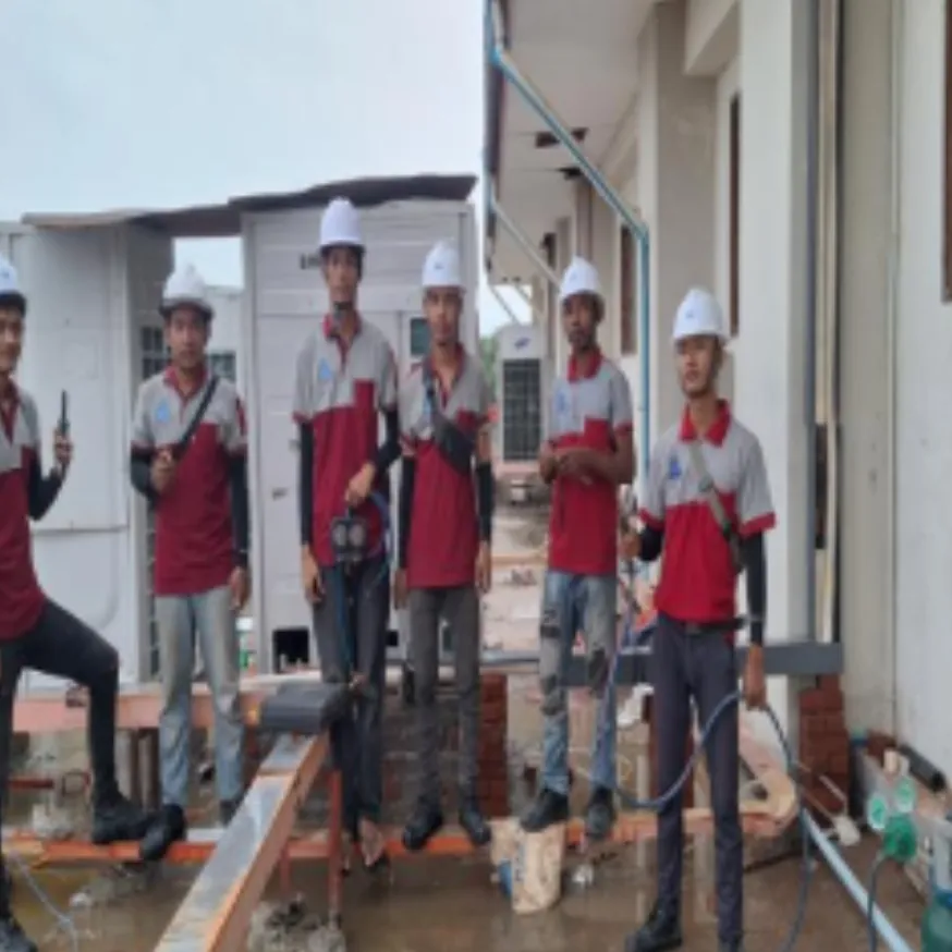 The SBG installation team on site