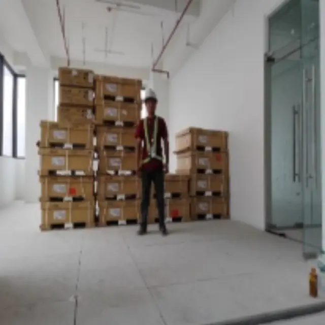 Air-con units stored on site